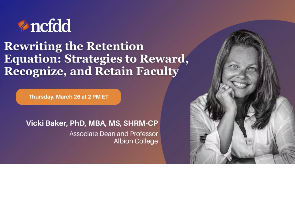 Strategies to Reward, Recognize, and Retain Faculty