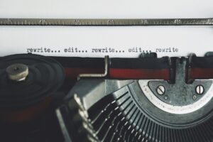 Scholar revising a book manuscript for academic publication