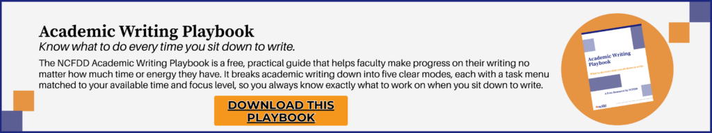 Academic Writing Playbook